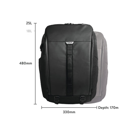 Protective Waterproof Backpack Everyday Zip Bag Commuter | 25 litres